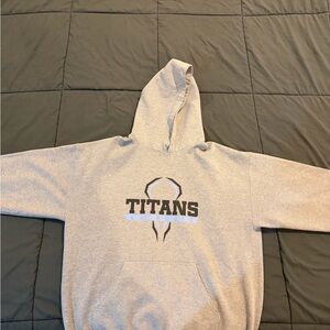 Gray Cotton-Blend Hoodie